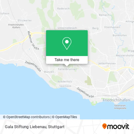 Карта Gala Stiftung Liebenau