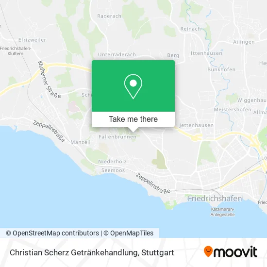 Карта Christian Scherz Getränkehandlung