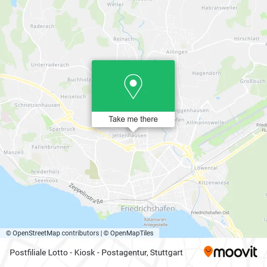 Карта Postfiliale Lotto - Kiosk - Postagentur