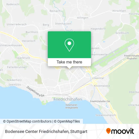 Карта Bodensee Center Friedrichshafen