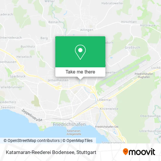 Карта Katamaran-Reederei Bodensee