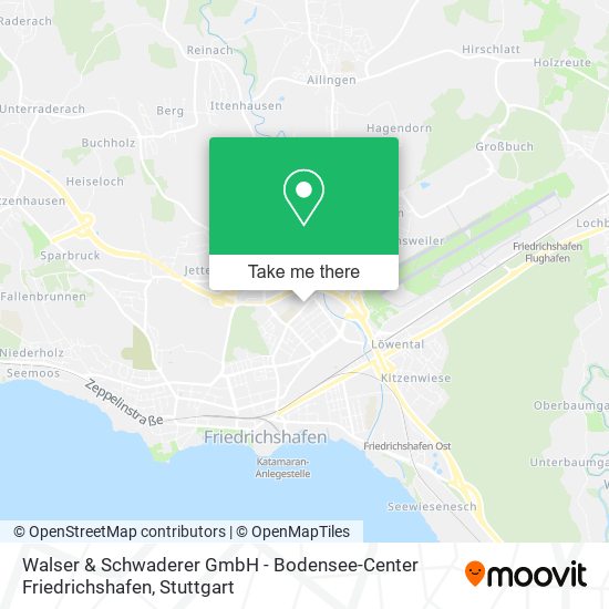 Walser & Schwaderer GmbH - Bodensee-Center Friedrichshafen map