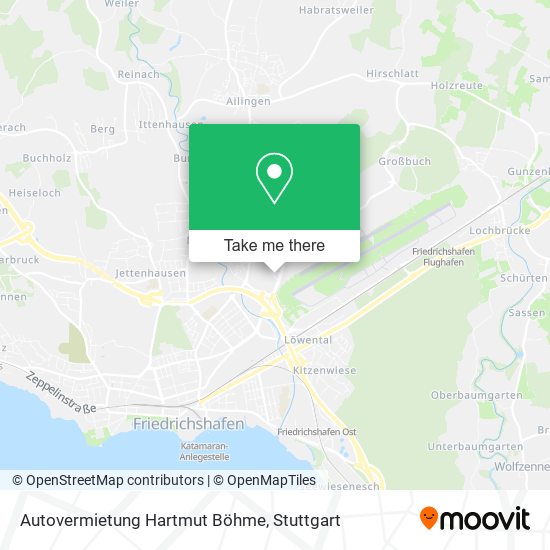 Autovermietung Hartmut Böhme map