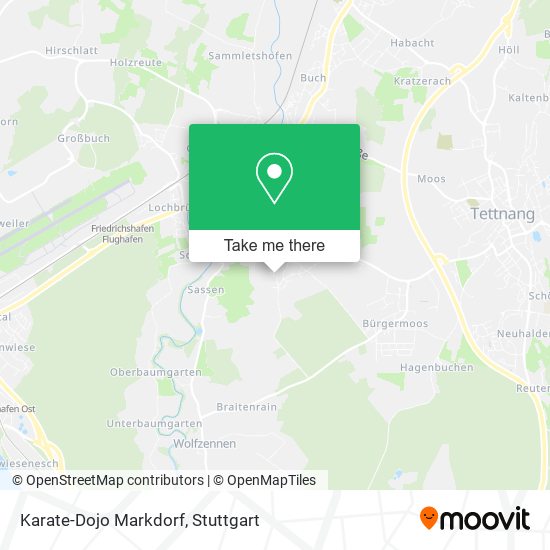 Karate-Dojo Markdorf map