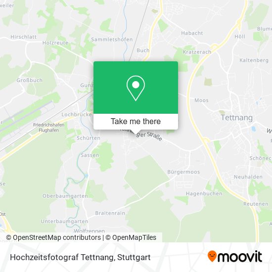 Hochzeitsfotograf Tettnang map