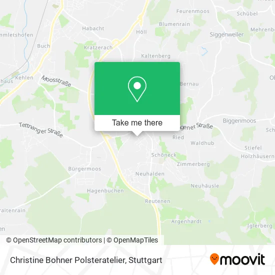 Карта Christine Bohner Polsteratelier