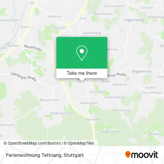 Карта Ferienwohnung Tettnang