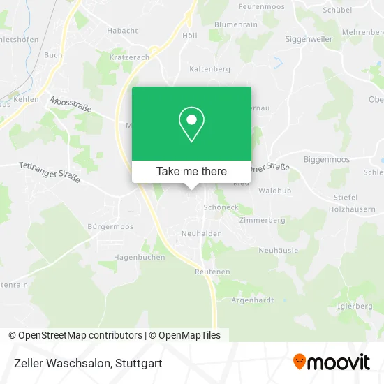 Карта Zeller Waschsalon