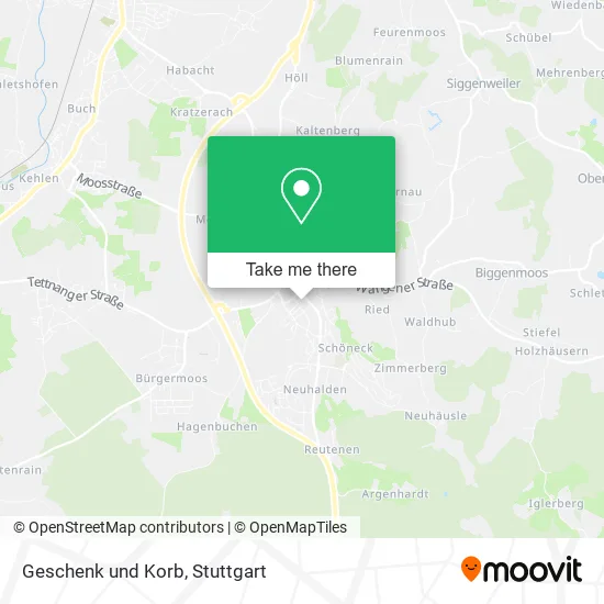 Карта Geschenk und Korb