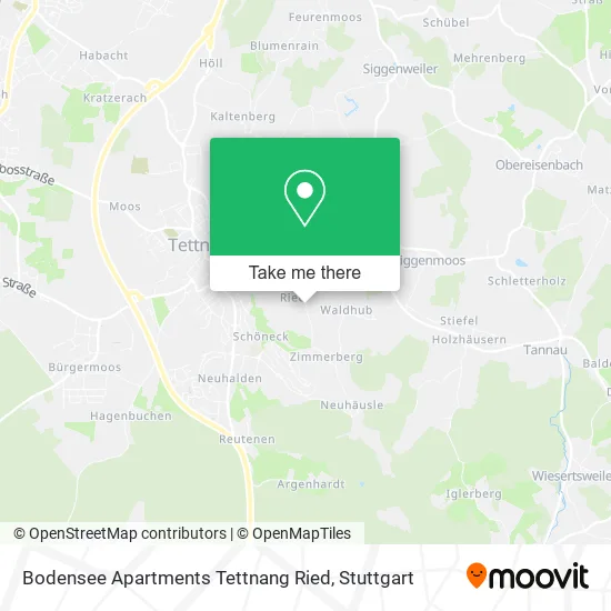 Карта Bodensee Apartments Tettnang Ried