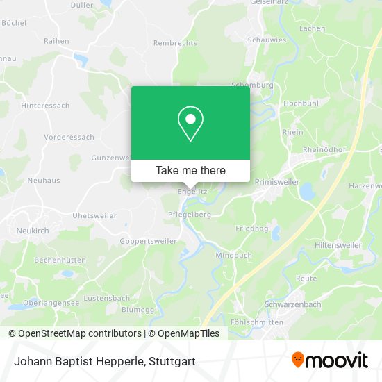 Johann Baptist Hepperle map