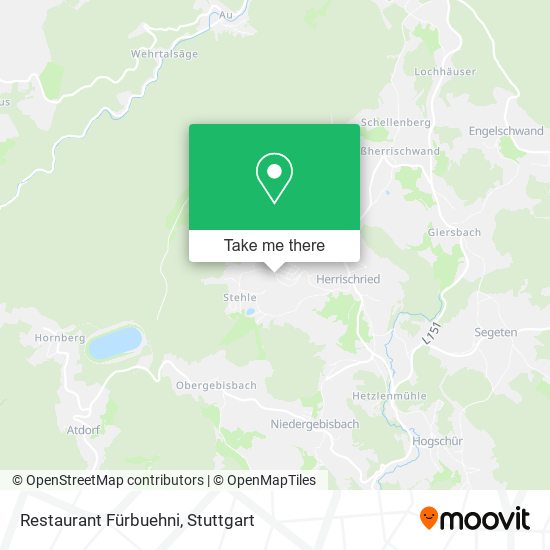 Restaurant Fürbuehni map