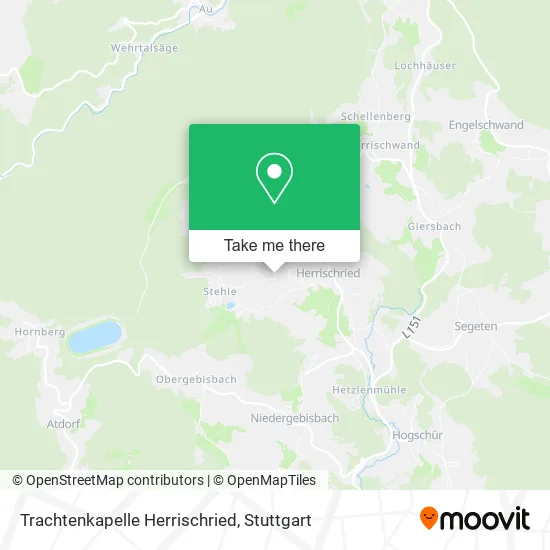 Карта Trachtenkapelle Herrischried