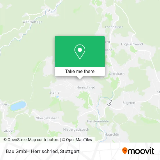 Карта Bau GmbH Herrischried