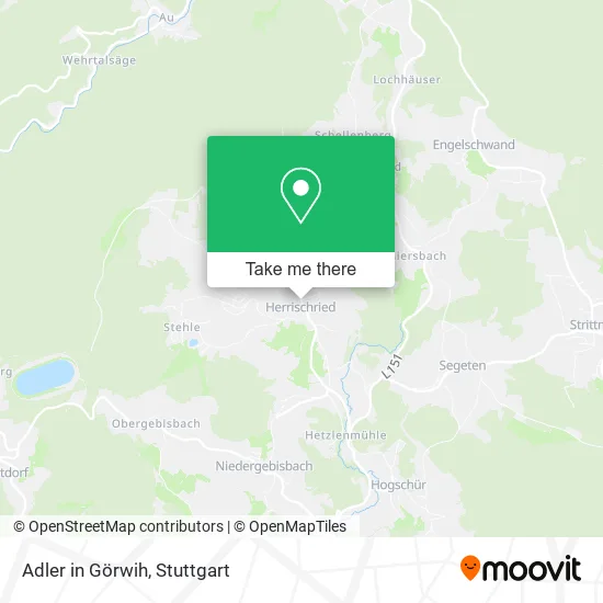 Карта Adler in Görwih