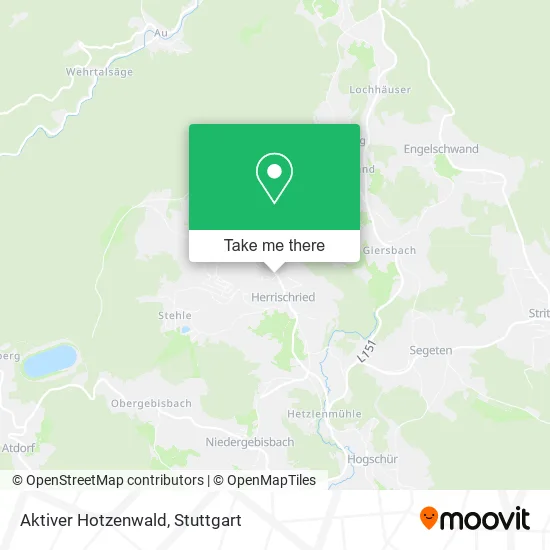Карта Aktiver Hotzenwald