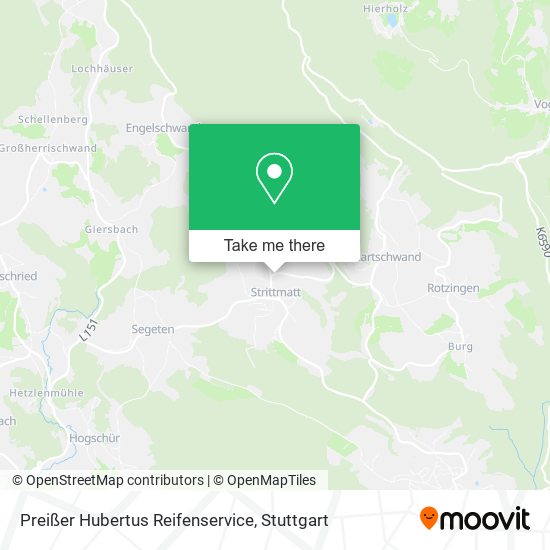 Карта Preißer Hubertus Reifenservice