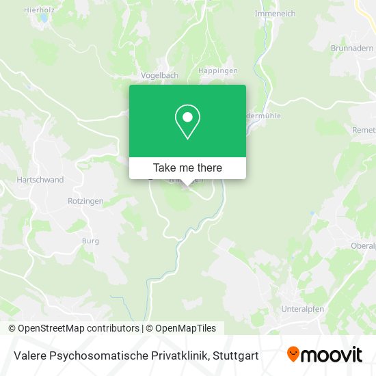 Valere Psychosomatische Privatklinik map