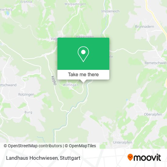 Landhaus Hochwiesen map