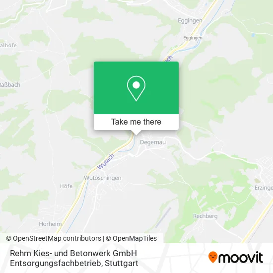 Карта Rehm Kies- und Betonwerk GmbH Entsorgungsfachbetrieb
