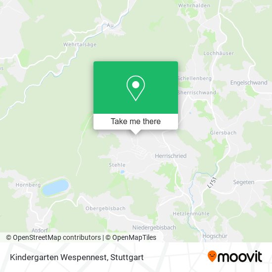 Kindergarten Wespennest map