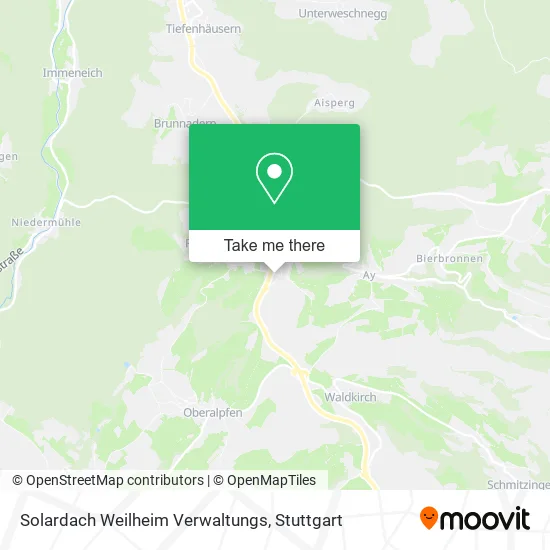 Карта Solardach Weilheim Verwaltungs