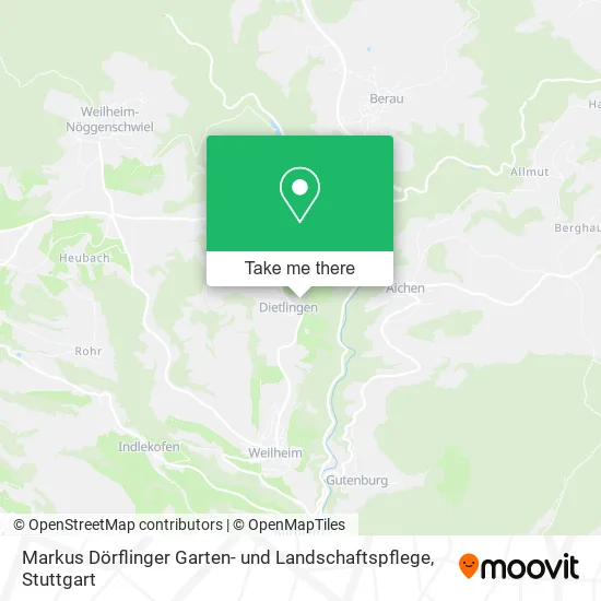 Карта Markus Dörflinger Garten- und Landschaftspflege
