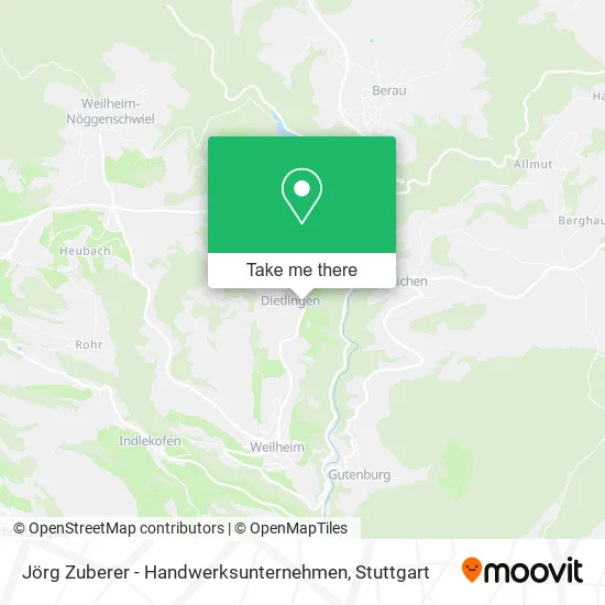 Карта Jörg Zuberer - Handwerksunternehmen