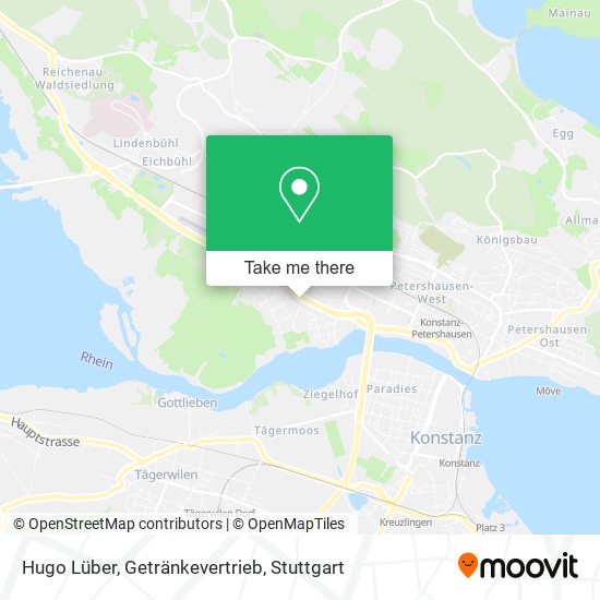 Hugo Lüber, Getränkevertrieb map