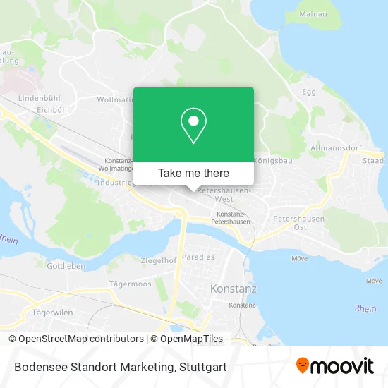 Карта Bodensee Standort Marketing