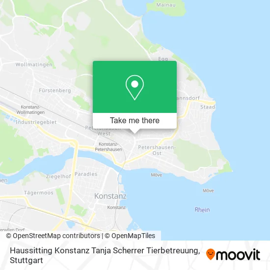 Карта Haussitting Konstanz Tanja Scherrer Tierbetreuung