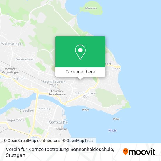 Карта Verein für Kernzeitbetreuung Sonnenhaldeschule