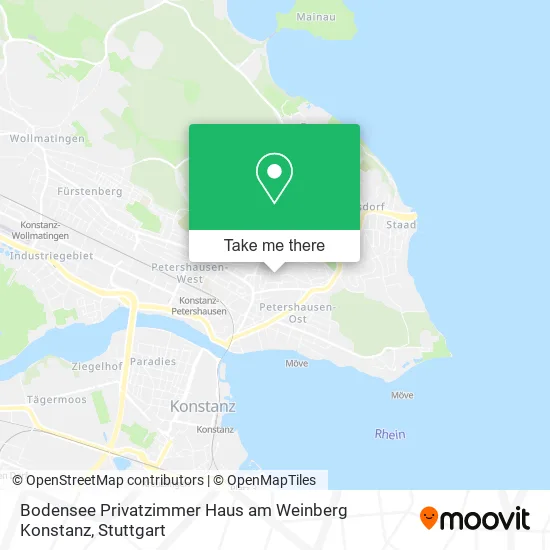 Карта Bodensee Privatzimmer Haus am Weinberg Konstanz