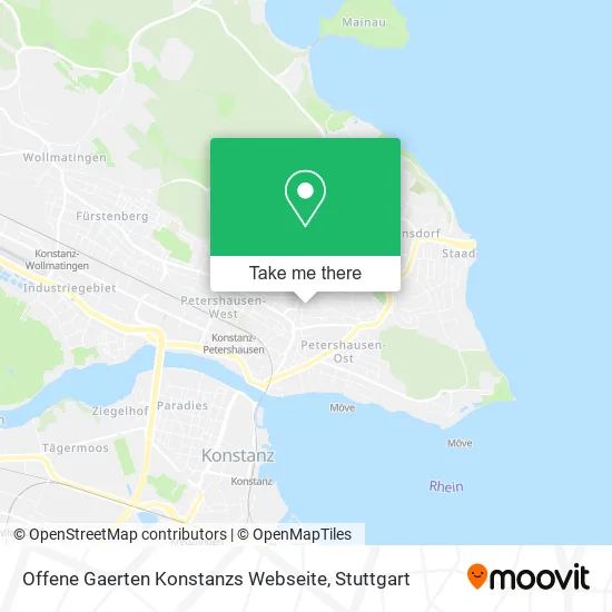 Карта Offene Gaerten Konstanzs Webseite