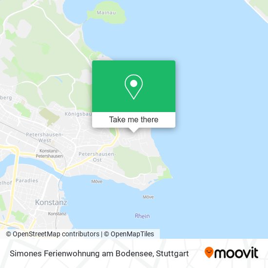 Карта Simones Ferienwohnung am Bodensee