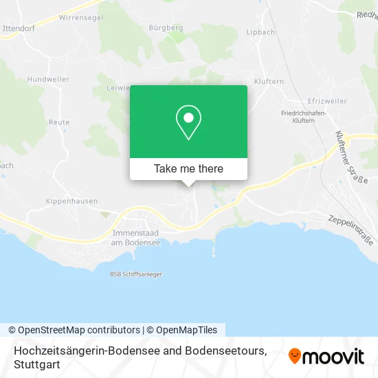 Карта Hochzeitsängerin-Bodensee and Bodenseetours