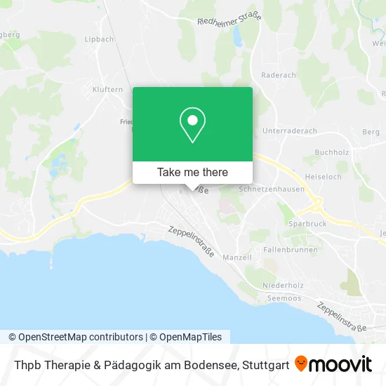 Карта Thpb Therapie & Pädagogik am Bodensee
