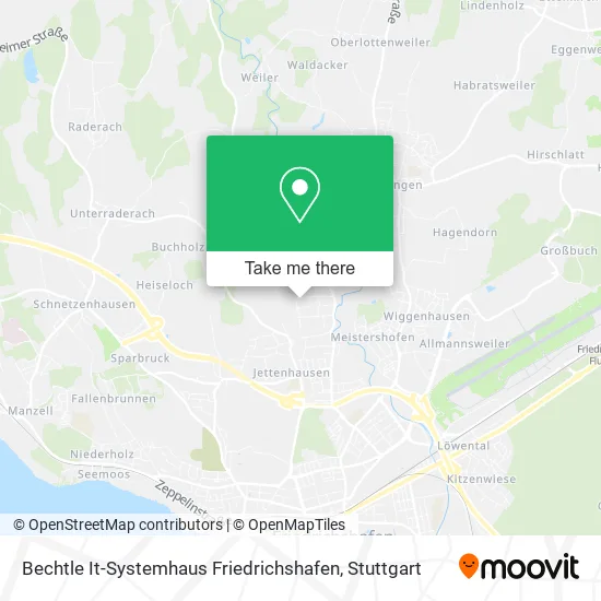 Карта Bechtle It-Systemhaus Friedrichshafen