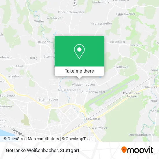 Карта Getränke Weißenbacher