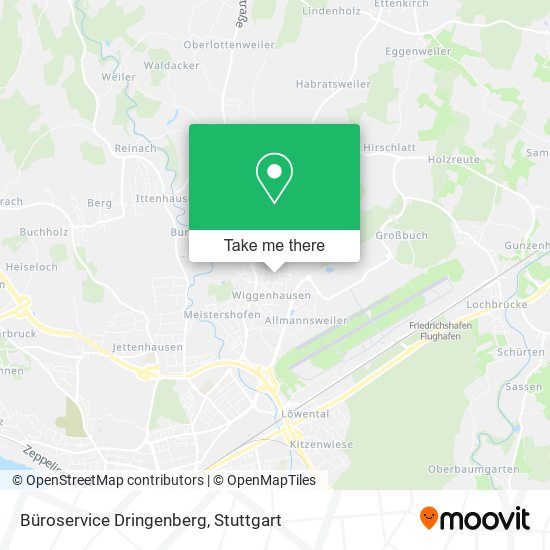 Büroservice Dringenberg map