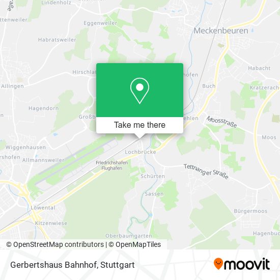 Gerbertshaus Bahnhof map