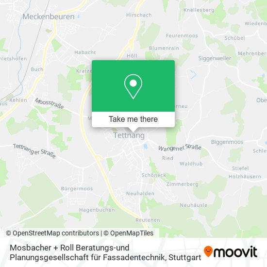 Mosbacher + Roll Beratungs-und Planungsgesellschaft für Fassadentechnik map