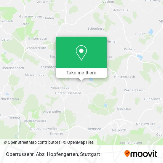 Карта Oberrussenr. Abz. Hopfengarten
