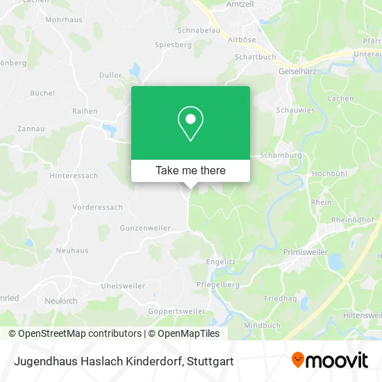 Карта Jugendhaus Haslach Kinderdorf