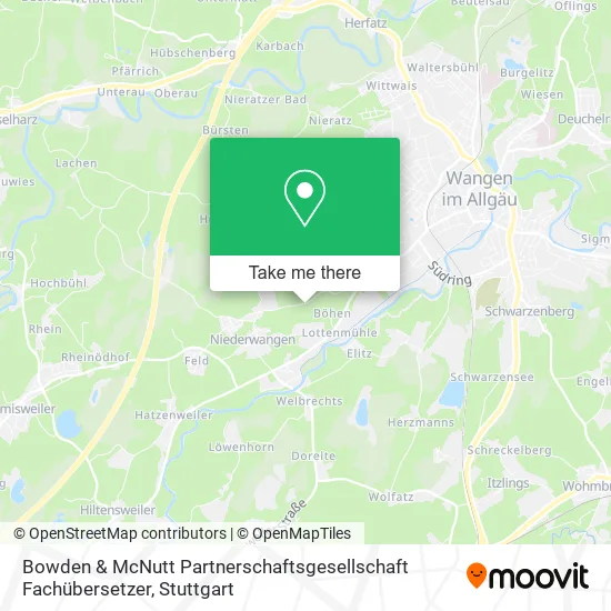 Карта Bowden & McNutt Partnerschaftsgesellschaft Fachübersetzer