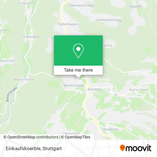 Карта Einkaufskoerble