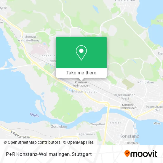 Карта P+R Konstanz-Wollmatingen