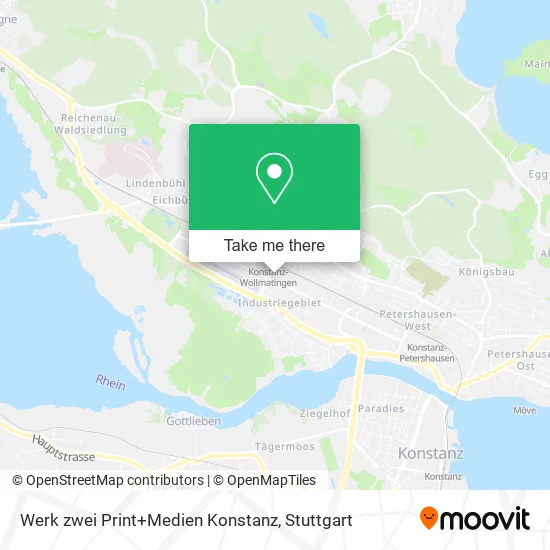 Карта Werk zwei Print+Medien Konstanz