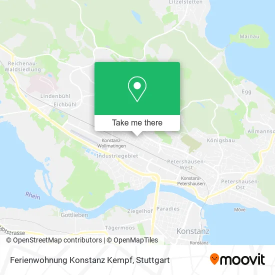 Карта Ferienwohnung Konstanz Kempf