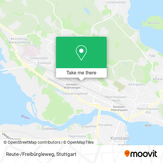 Карта Reute-/Freibürgleweg